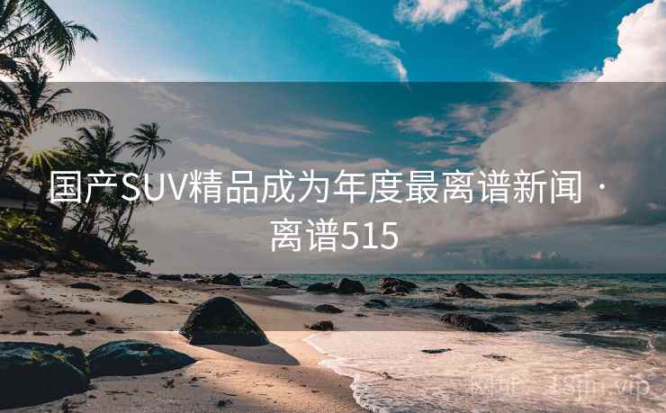 国产SUV精品成为年度最离谱新闻 · 离谱515