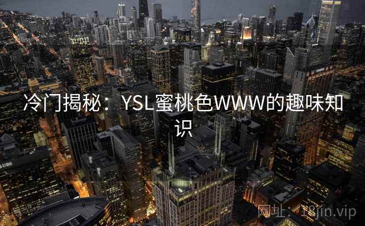 冷门揭秘:YSL蜜桃色WWW的趣味知识
